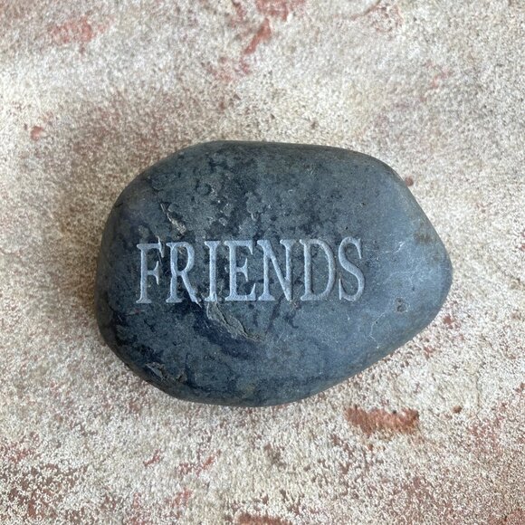 Inspirational Engraved Black River Stone - Picture 5 of 11